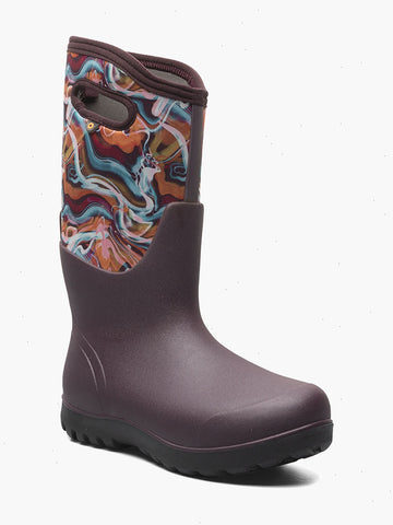 Neo-Classic Glossy AbstractWomen's Farm Boots