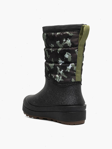 Snow Shell Zip Camo TextureKids' Winter Boots
