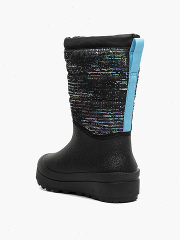 Snow Shell Zip Metallic StripesKids' Winter Boots
