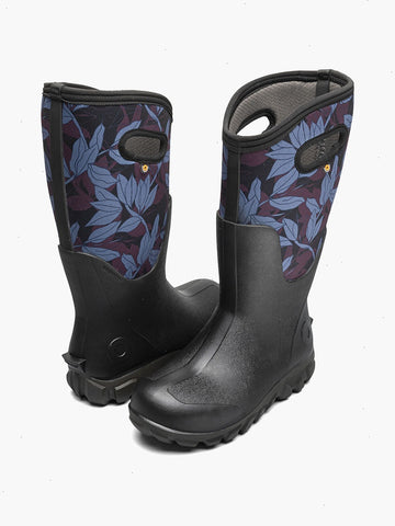 Classic Seamless Tall Outline LeavesWomen's Farm Boots